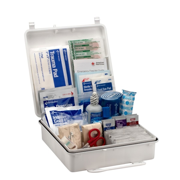 50-Person ANSI Compliant Plastic Bulk First Aid Kit