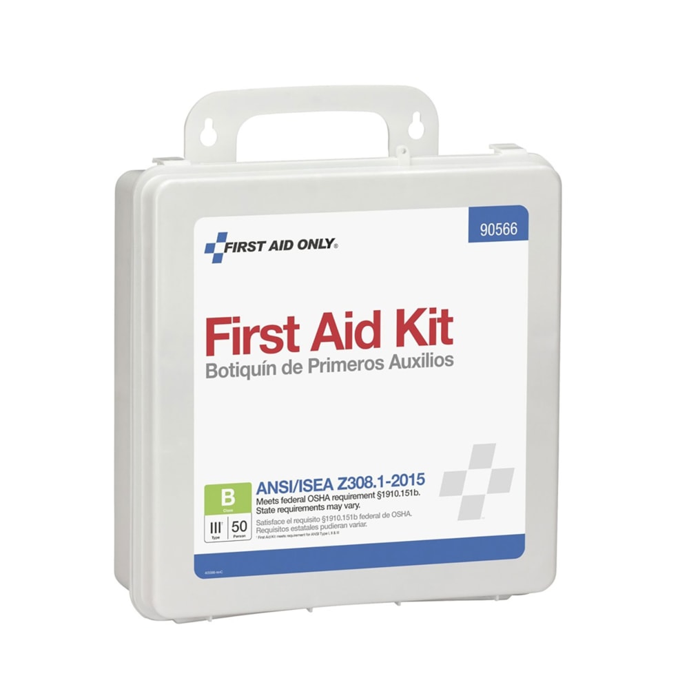 50-Person ANSI Compliant Plastic Bulk First Aid Kit