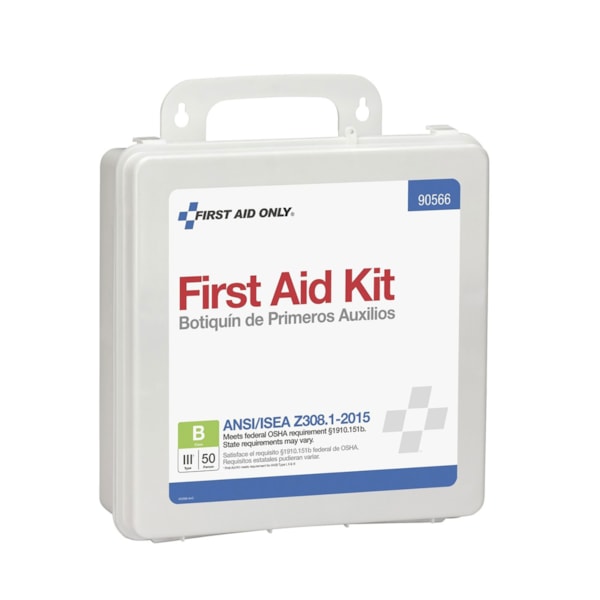 50-Person ANSI Compliant Plastic Bulk First Aid Kit