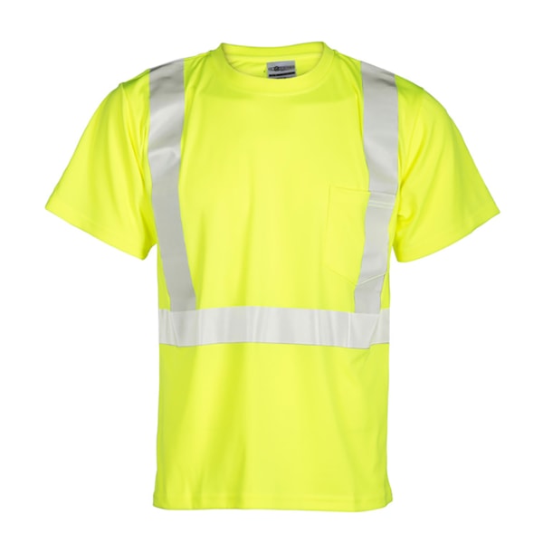 Class 2 Short Sleeve Hi-Vis Traffic Safety T-Shirt