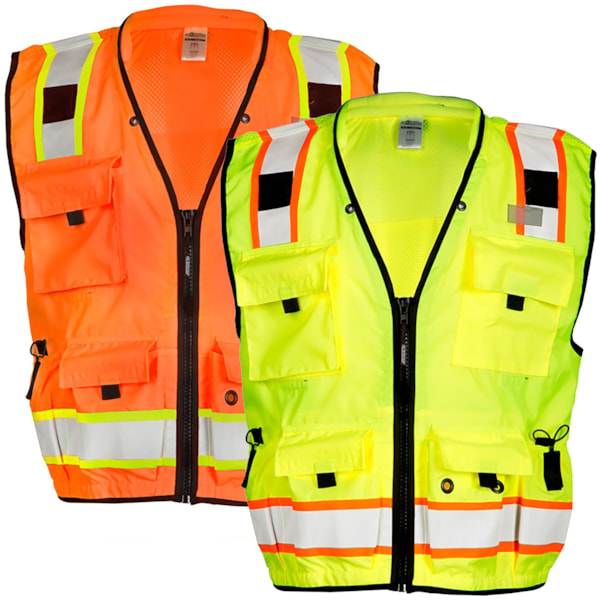 Class 2 Hi-Vis Professional Surveyor's Traffic Safety Vest