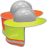 Hi-Vis Full Brim Hard Hat Sun Shield thumbnail 1