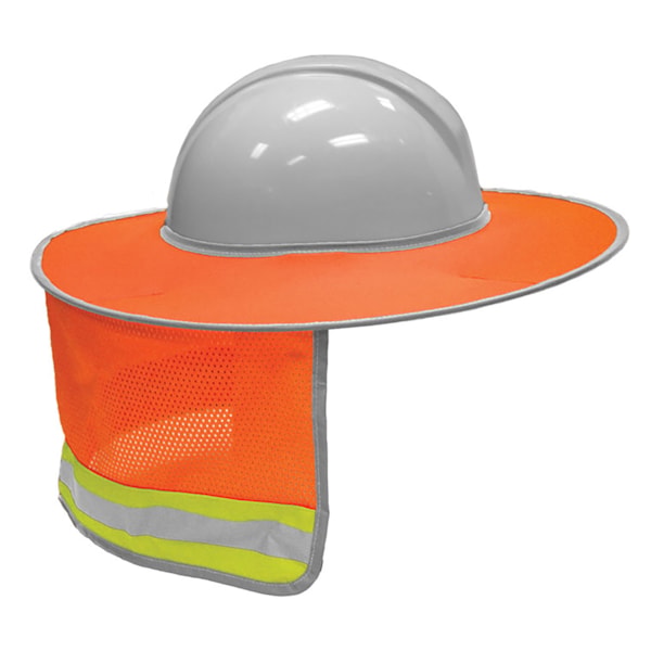 Hi-Vis Full Brim Hard Hat Sun Shield