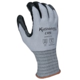 Touchscreen Reinforced Thumb Crotch Polyurethane Palm Coated HPPE Level A5 Cut Resistant Gloves thumbnail 3