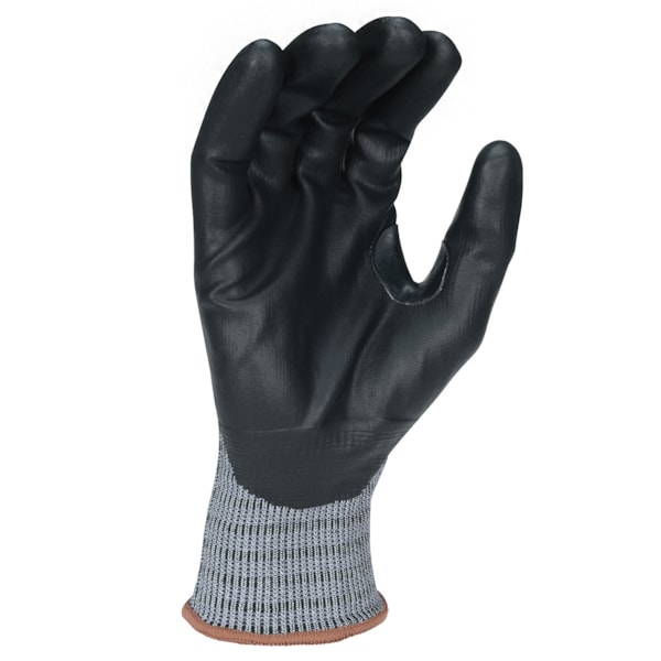 Touchscreen Reinforced Thumb Crotch Polyurethane Palm Coated HPPE Level A5 Cut Resistant Gloves