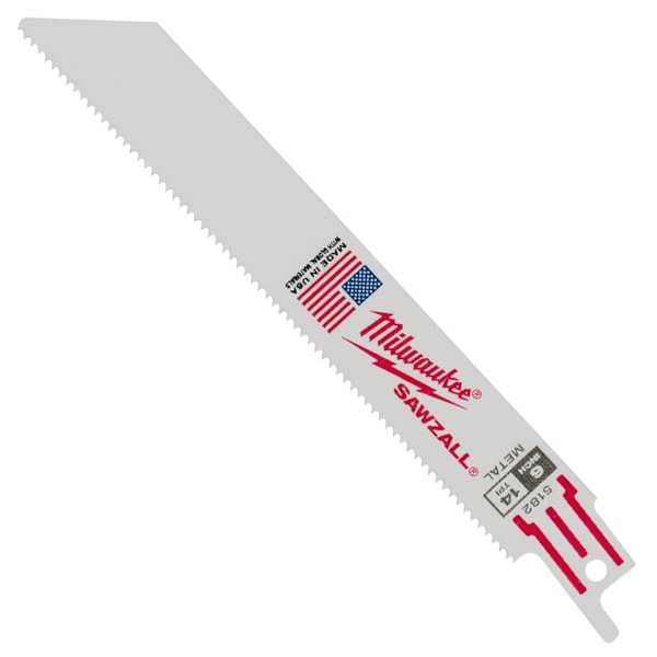 SAWZALL® 6"L 14TPI Sch 80 Pipe & Threaded Rod Thin Kerf Recip Saw Blades 5/Pack
