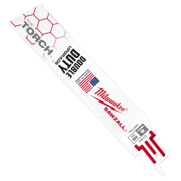 SAWZALL® Torch™ 6" 18TPI Rigid Conduit & Strut Demolition Saw Blades 5/Pack