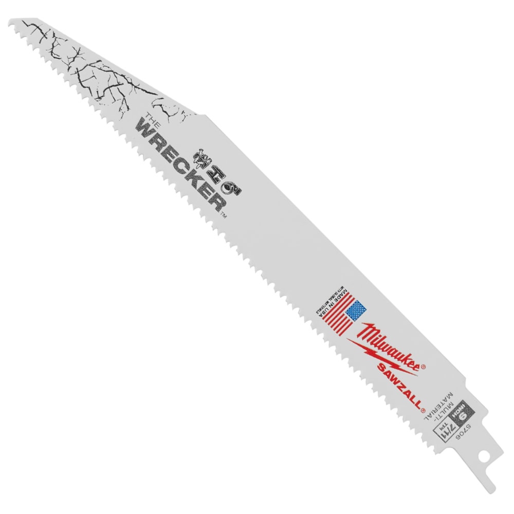 SAWZALL® WRECKER™ 9" 7/11TPI Multi-Material Demolition Recip Saw Blades 5/Pack