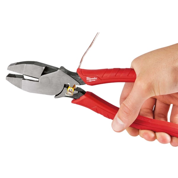 9" Comfort Grip High Leverage Lineman's Pliers & Crimper