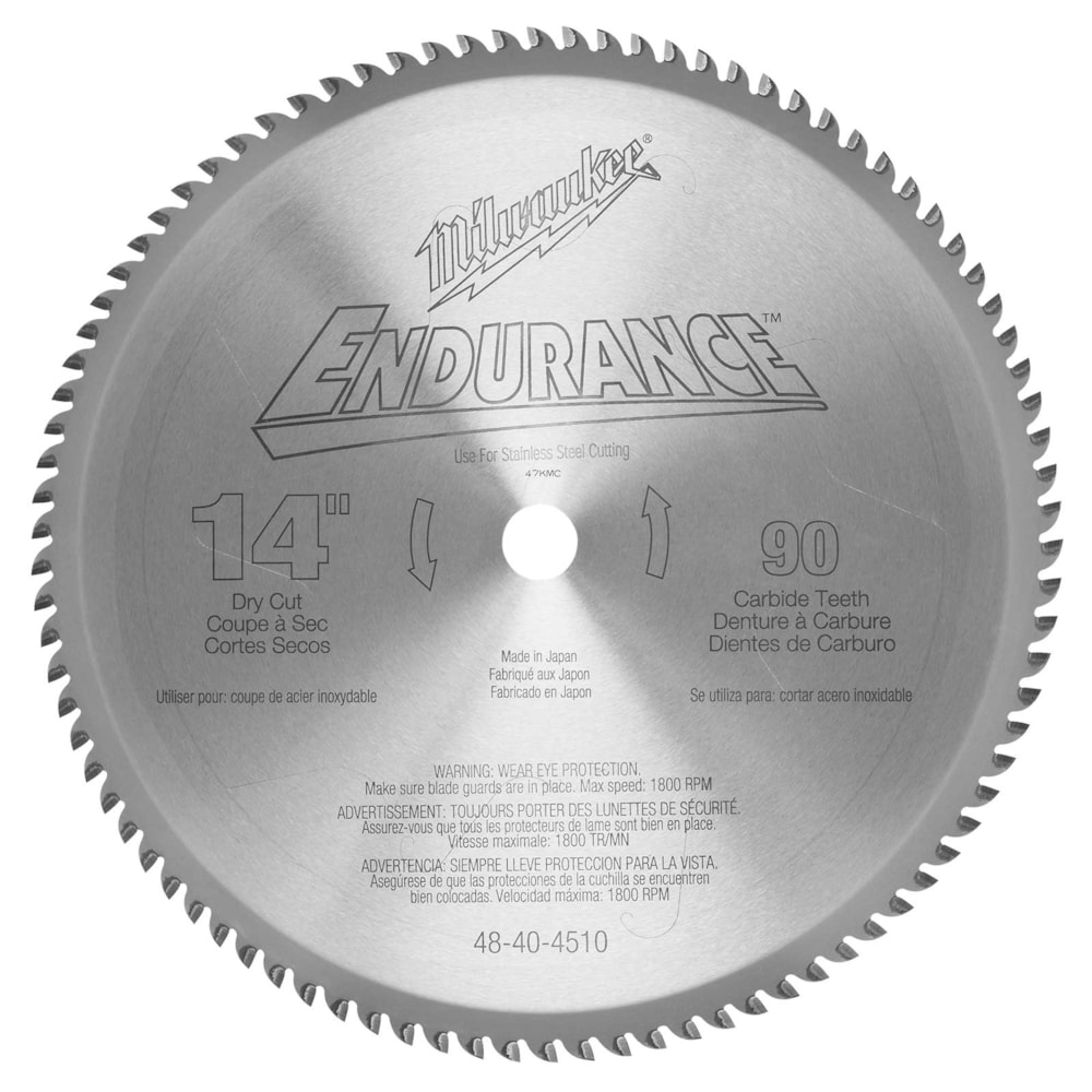 14" Carbide Tip 90 Teeth Stainless Steel Circular Saw Blade