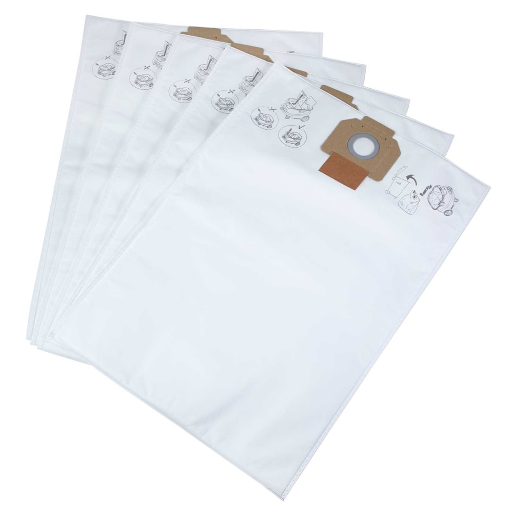 8-Gallon Dust Extractor Fleece Dust Bags 5/Pack