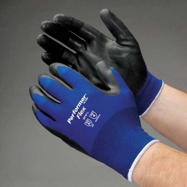 Rubber Latex Palm Coated Polyester Gloves