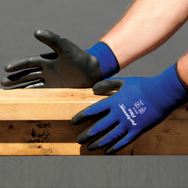 Rubber Latex Palm Coated Polyester Gloves