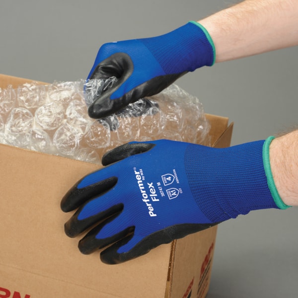 Rubber Latex Palm Coated Polyester Gloves