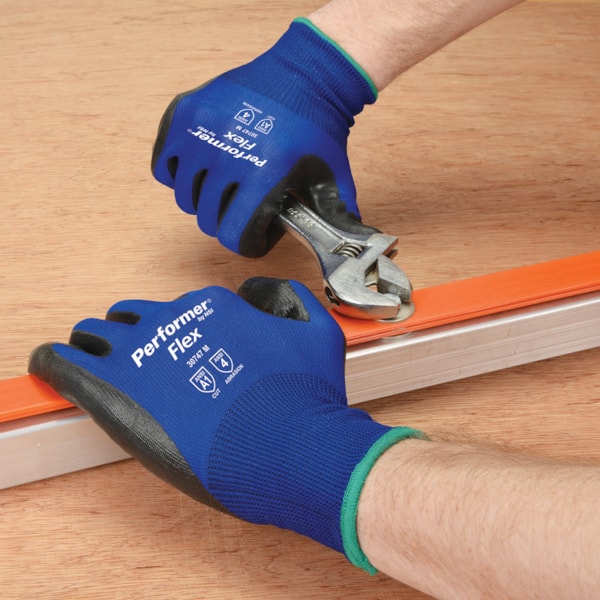 Rubber Latex Palm Coated Polyester Gloves