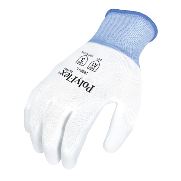 Polyurethane Coated White Nylon Gloves