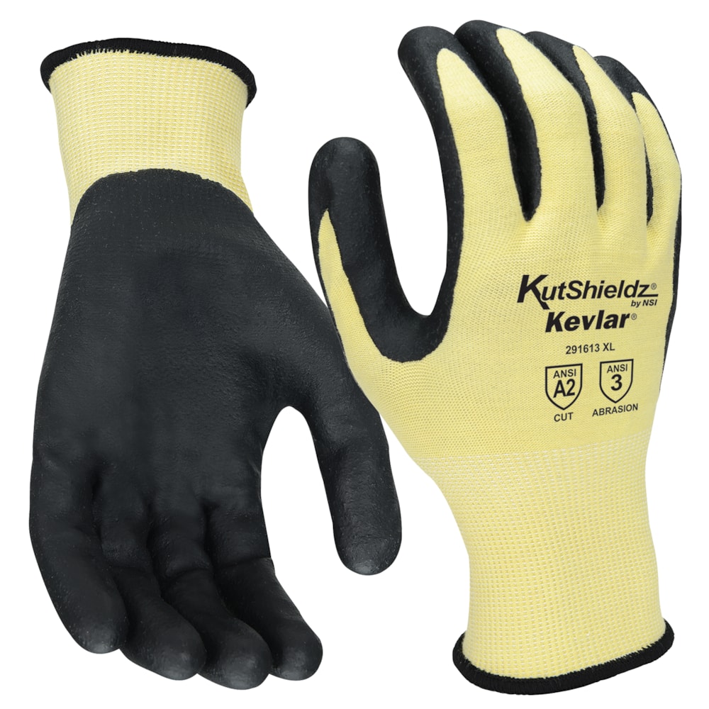 Nitrile Palm Coated Kevlar® Blend Level A2 Cut Resistant Gloves