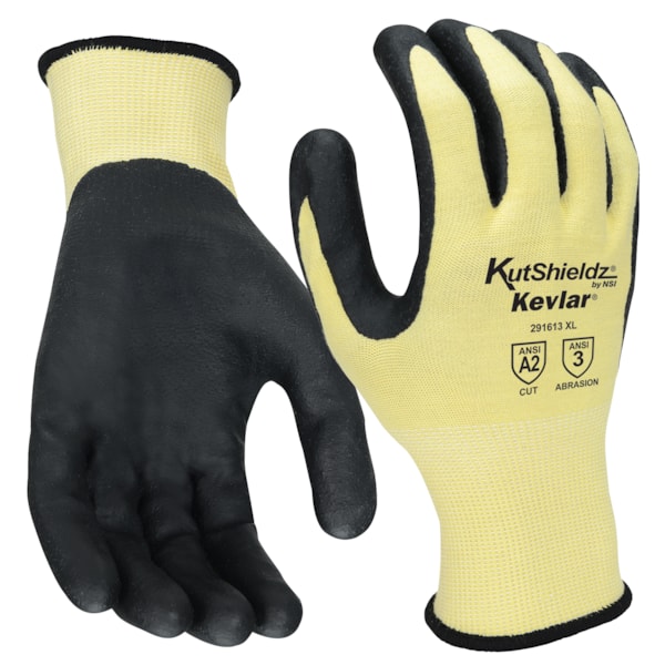 Nitrile Palm Coated Kevlar® Blend Level A2 Cut Resistant Gloves