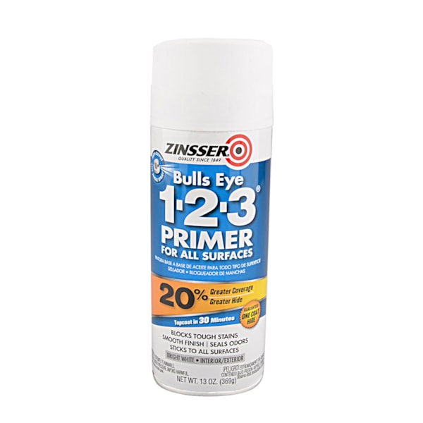 ZINSSER® Bulls Eye 1-2-3® 13 oz. All-Surface Spray Primer
