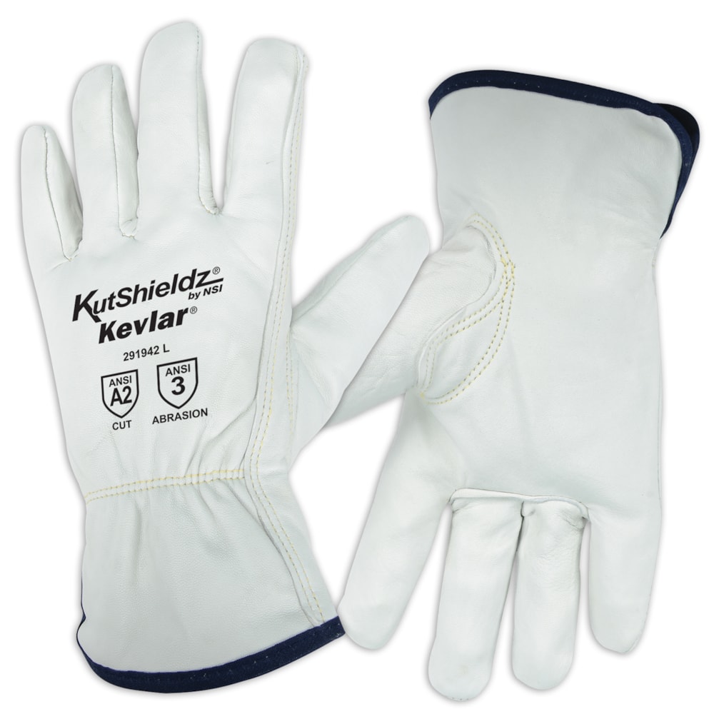 Kevlar® Lined Goatskin Leather Level A2 Cut Resistant Driver's Gloves