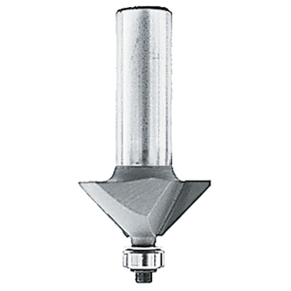 45° Chamfer, 5/8" Length, 2-Flute, 1/2" Shank Carbide Tipped Router Bit