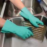 13", 11 Mil, Green Nitrile Gloves 12/Pack thumbnail 2