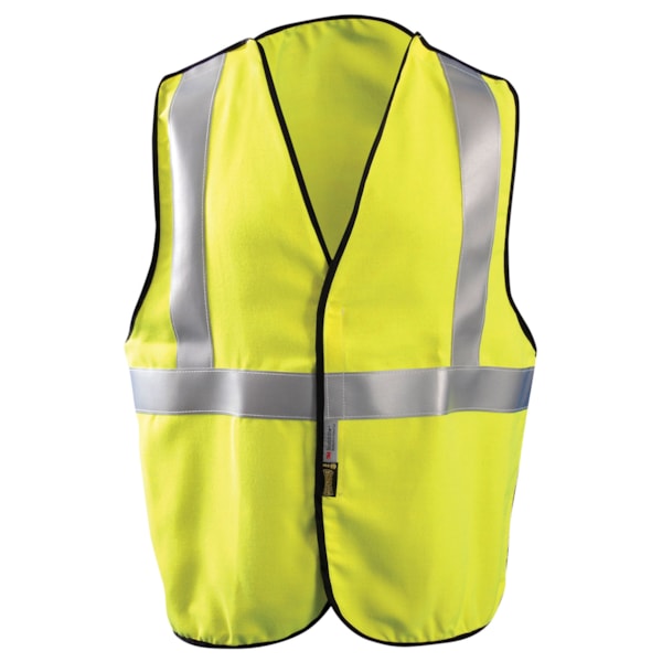 5.5 Cal ARC Class 2 Hi-Vis Premium Flame Resistant Solid 5-Point Breakaway Safety Vest