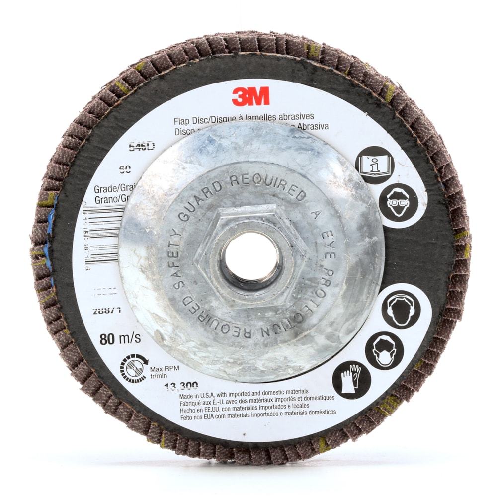 4 1/2'' Type 29 Aluminum Flap Disc 60 Grit