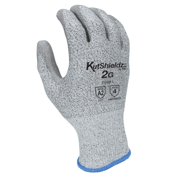 Polyurethane Palm Coated HPPE Level A2 Cut Resistant Gloves