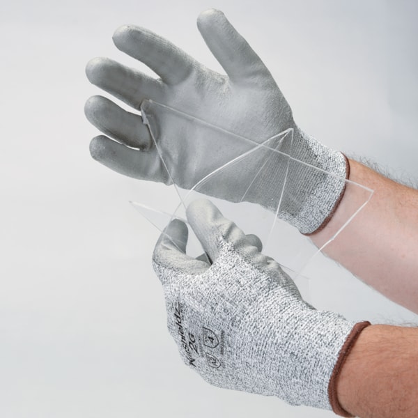 Polyurethane Palm Coated HPPE Level A2 Cut Resistant Gloves