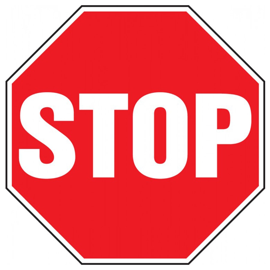 12" X 12" Aluminum Stop Sign
