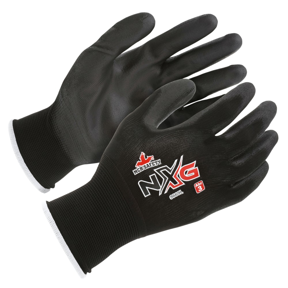 13-Gauge Polyurethane Palm Coated Nylon Work Gloves