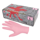 Nitri-Med Pink Medical Grade Powder Free 4 mil Nitrile Gloves 100/Box thumbnail 1