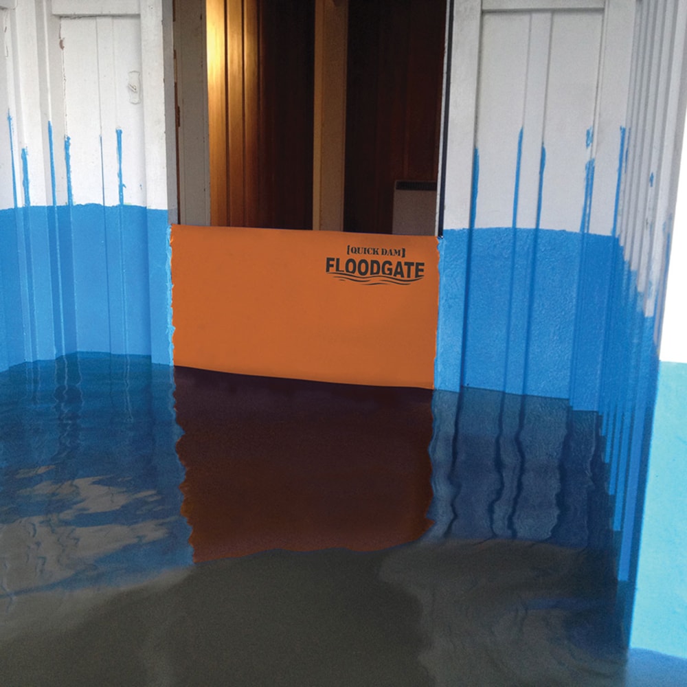 26"H x 30" - 35"W Adjustable Width Doorway Flood Gate