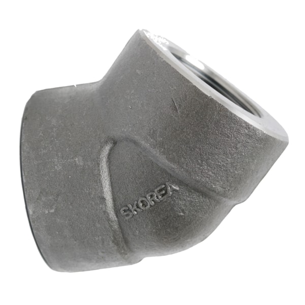 3000 lb. Forged Steel 45° Threaded Elbow Pipe Fitting