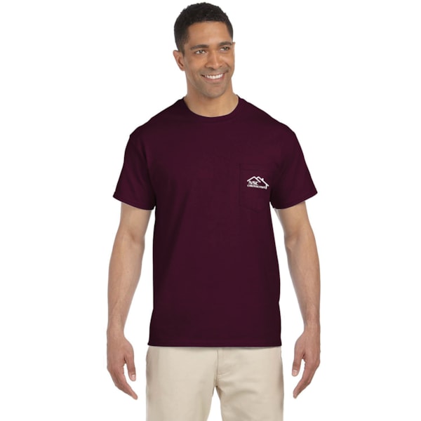 Ultra Cotton® 6 oz. Color Pocket T-Shirt, Custom Product Add Your Logo