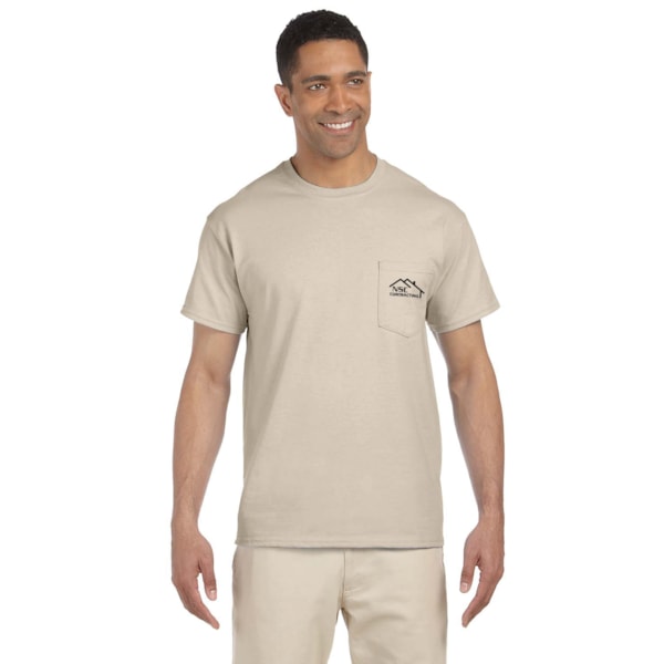 Ultra Cotton® 6 oz. Color Pocket T-Shirt, Custom Product Add Your Logo