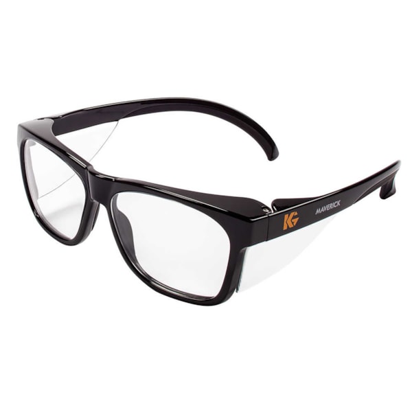 Maverick™ Clear Anti-Fog Lens & Black Frame Safety Glasses