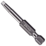 6" Square Power Bit, #2 Tip, Gunmetal Grey Finish thumbnail 1