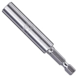 1/4" Hex x 3" OAL Stainless Steel Magnetic Bit Holder with C-Ring thumbnail 1