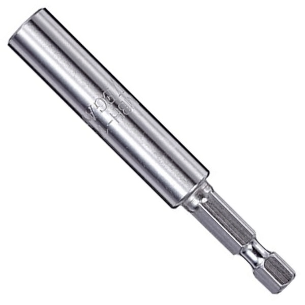 1/4" Hex x 3" OAL Stainless Steel Magnetic Bit Holder with C-Ring