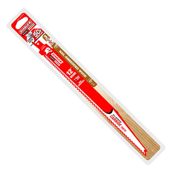 12" Carbide Recip Blade for Nail-Embedded Wood 3/Pack