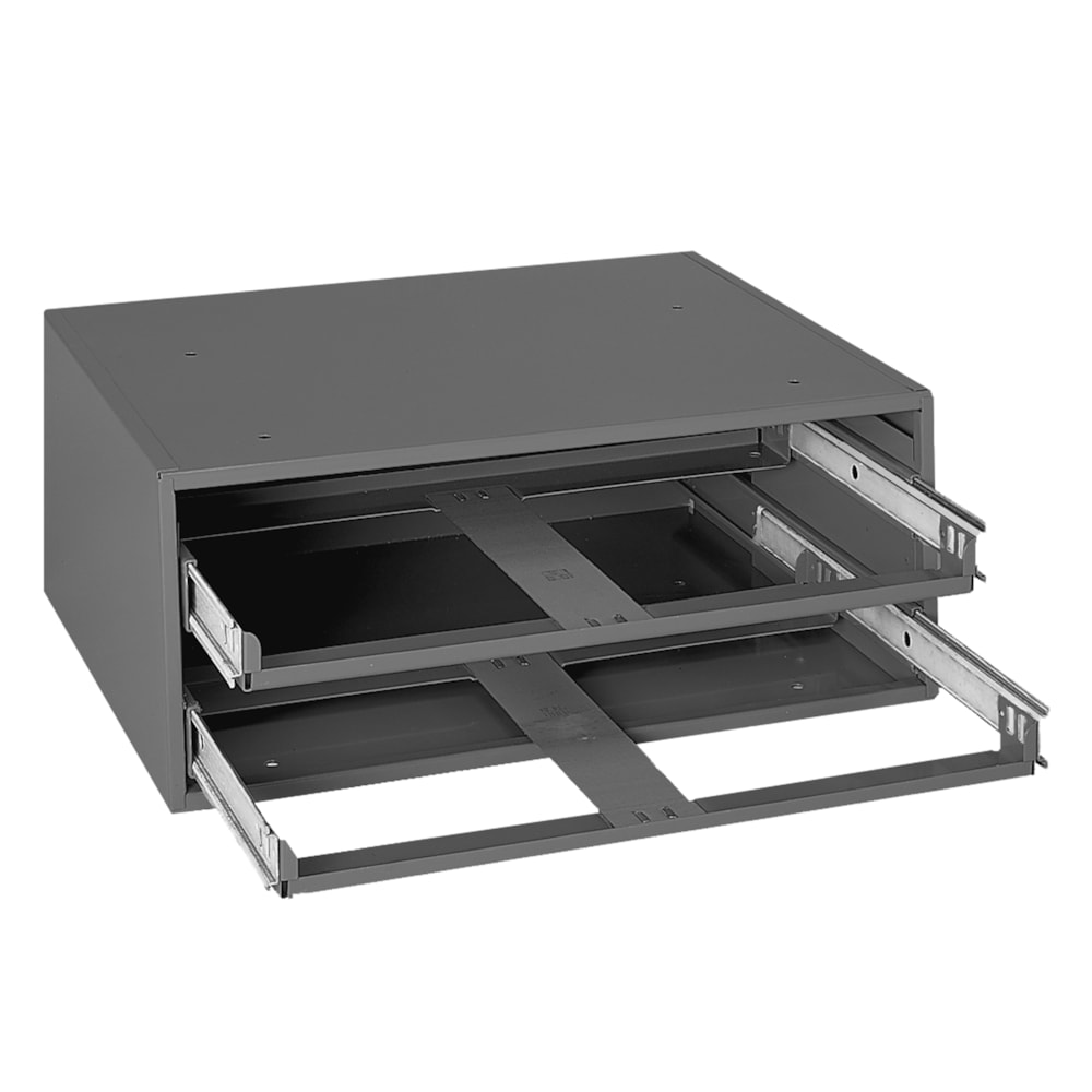 2-Drawer Slide Rack for Steel Compartment Boxes