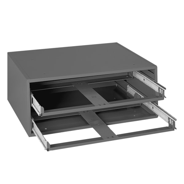2-Drawer Slide Rack for Steel Compartment Boxes