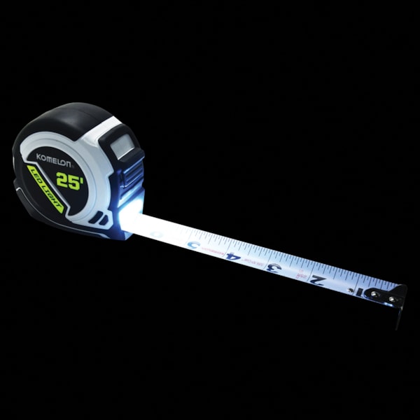 25' x 1" LED Lighted Tape Measure