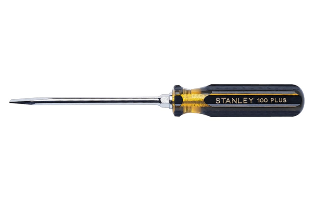 100 Plus® Standard Slotted Tip Screwdriver, 1/4" x 4"