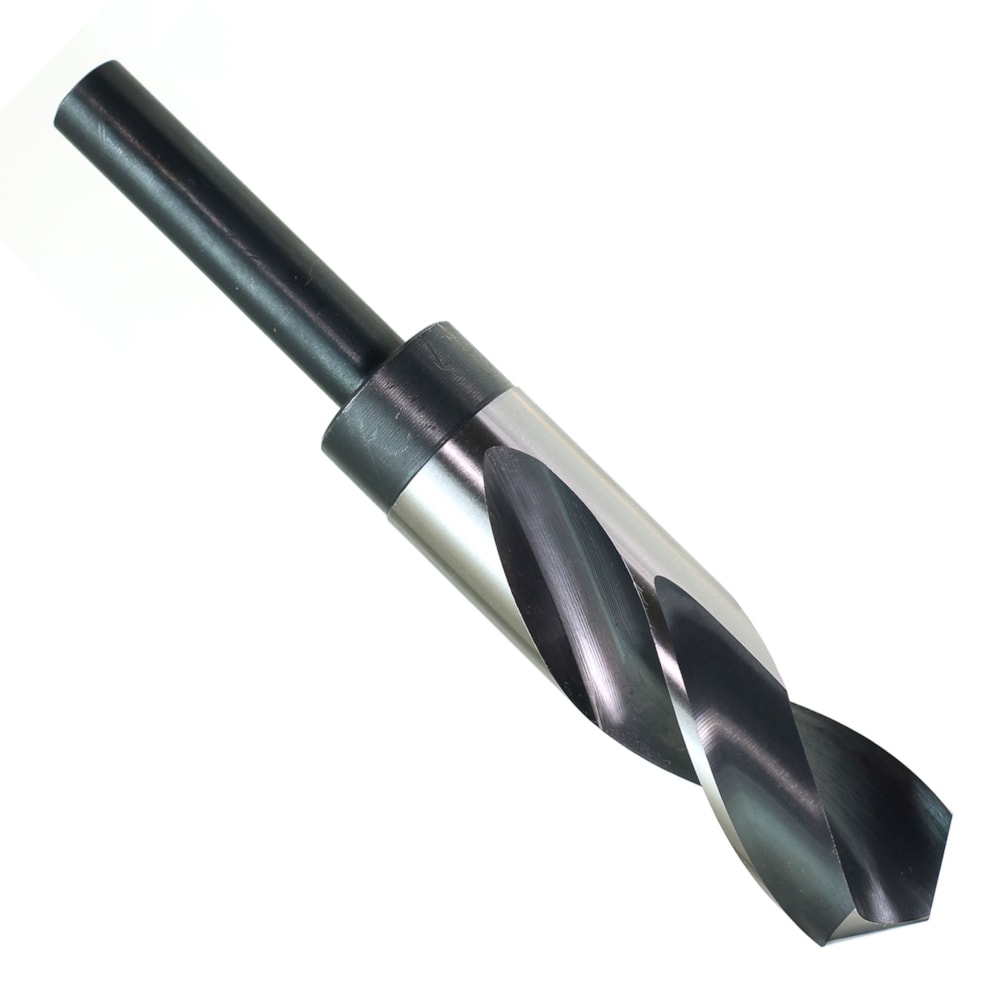 1/2" Shank Silver & Deming Drill Bit, High Speed Steel, Bright & Black, 118° Point