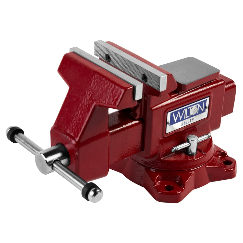 4-1/2" Jaw Width, 4" Jaw Opening Utility Bench Vise, 360° Swivel Base