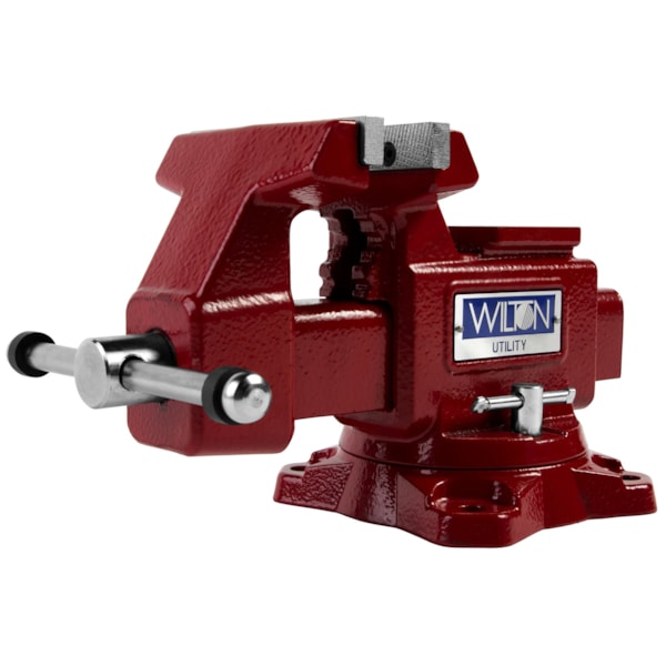 4-1/2" Jaw Width, 4" Jaw Opening Utility Bench Vise, 360° Swivel Base