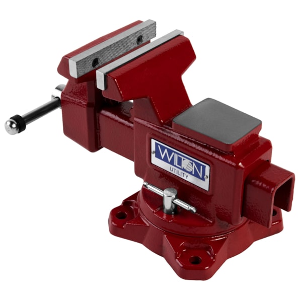 4-1/2" Jaw Width, 4" Jaw Opening Utility Bench Vise, 360° Swivel Base